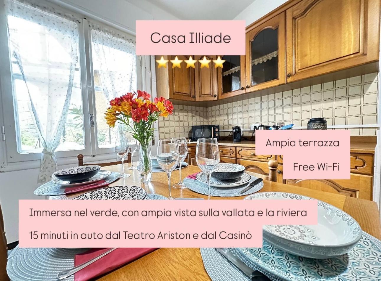 Sanremo Mare E Relax - Affittasi "Casa Illiade" Con Parcheggio Libero, Terrazza E Wi-Fi Διαμέρισμα Εξωτερικό φωτογραφία